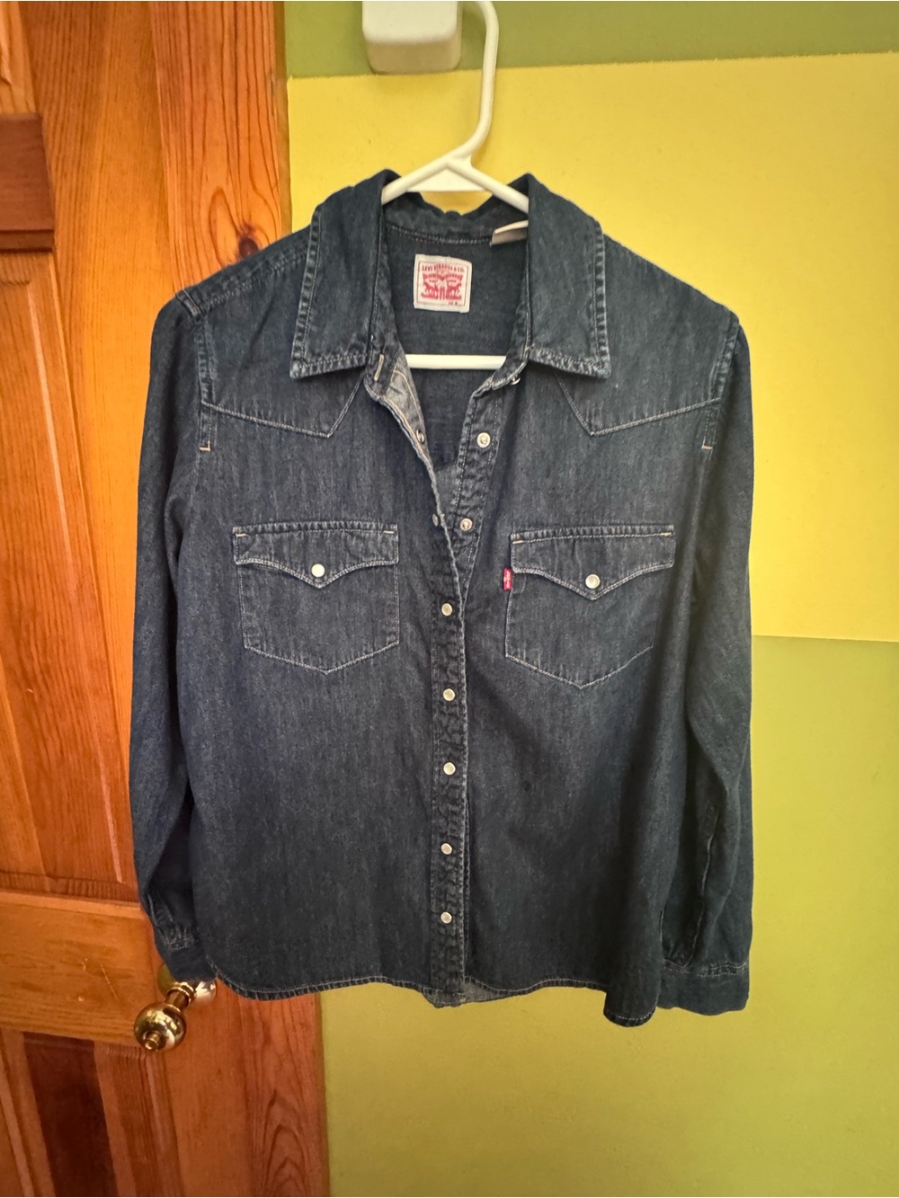 Levi's Indigo Denim Western Shirt - Navy Blue